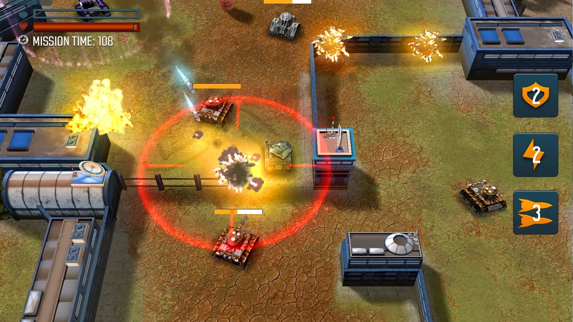 Изображение игры: Tank Battle Heroes