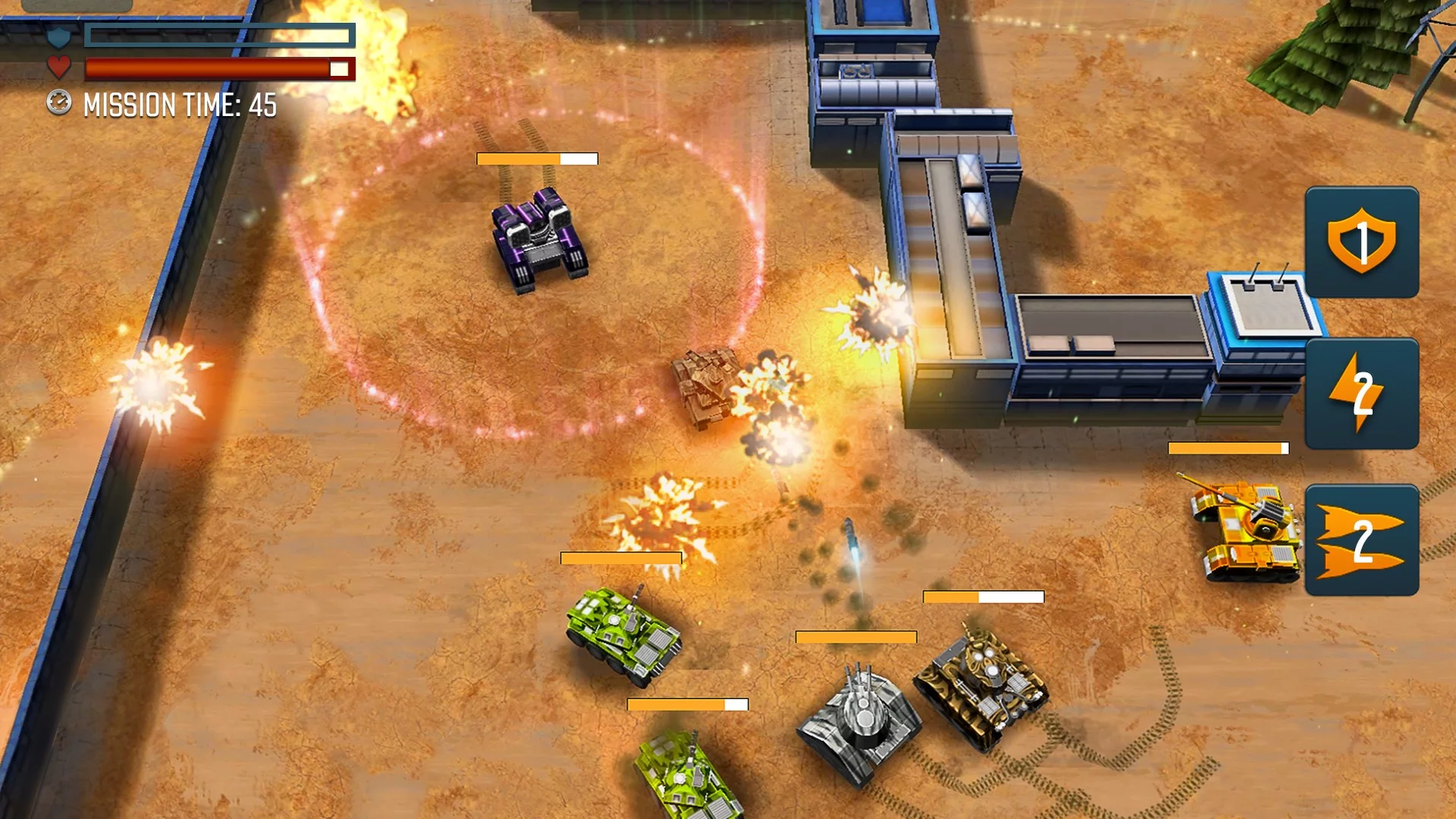 Изображение игры: Tank Battle Heroes