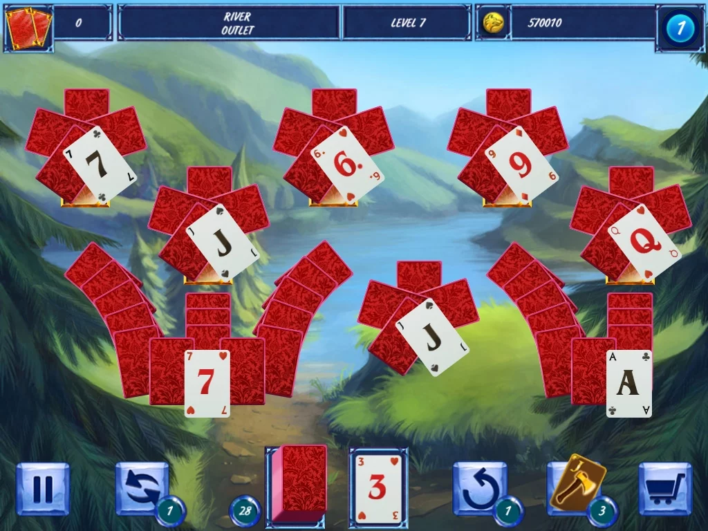 Изображение игры: Fairytale Solitaire: Red Riding Hood