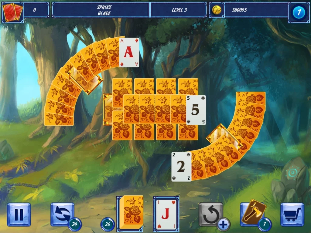 Изображение игры: Fairytale Solitaire: Red Riding Hood