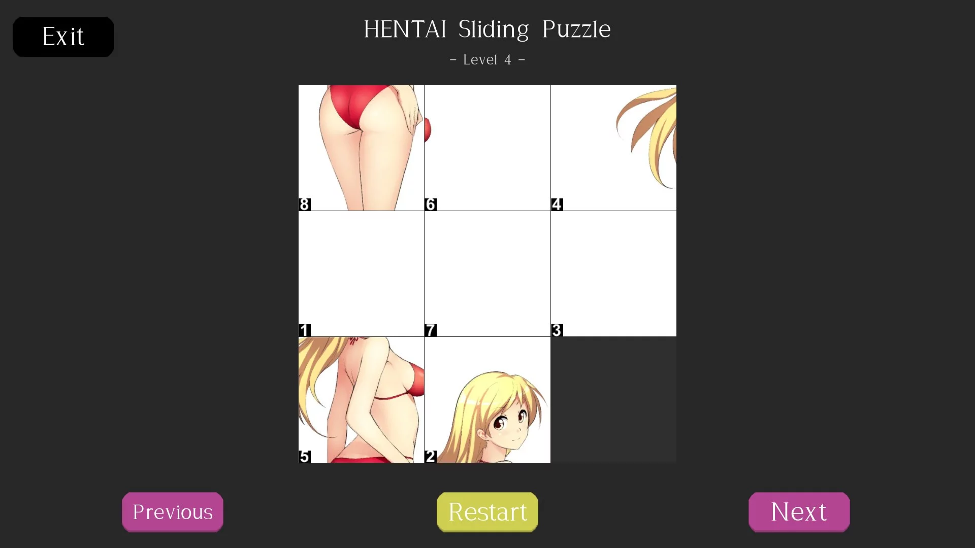 Изображение игры: HENTAI Sliding Puzzle