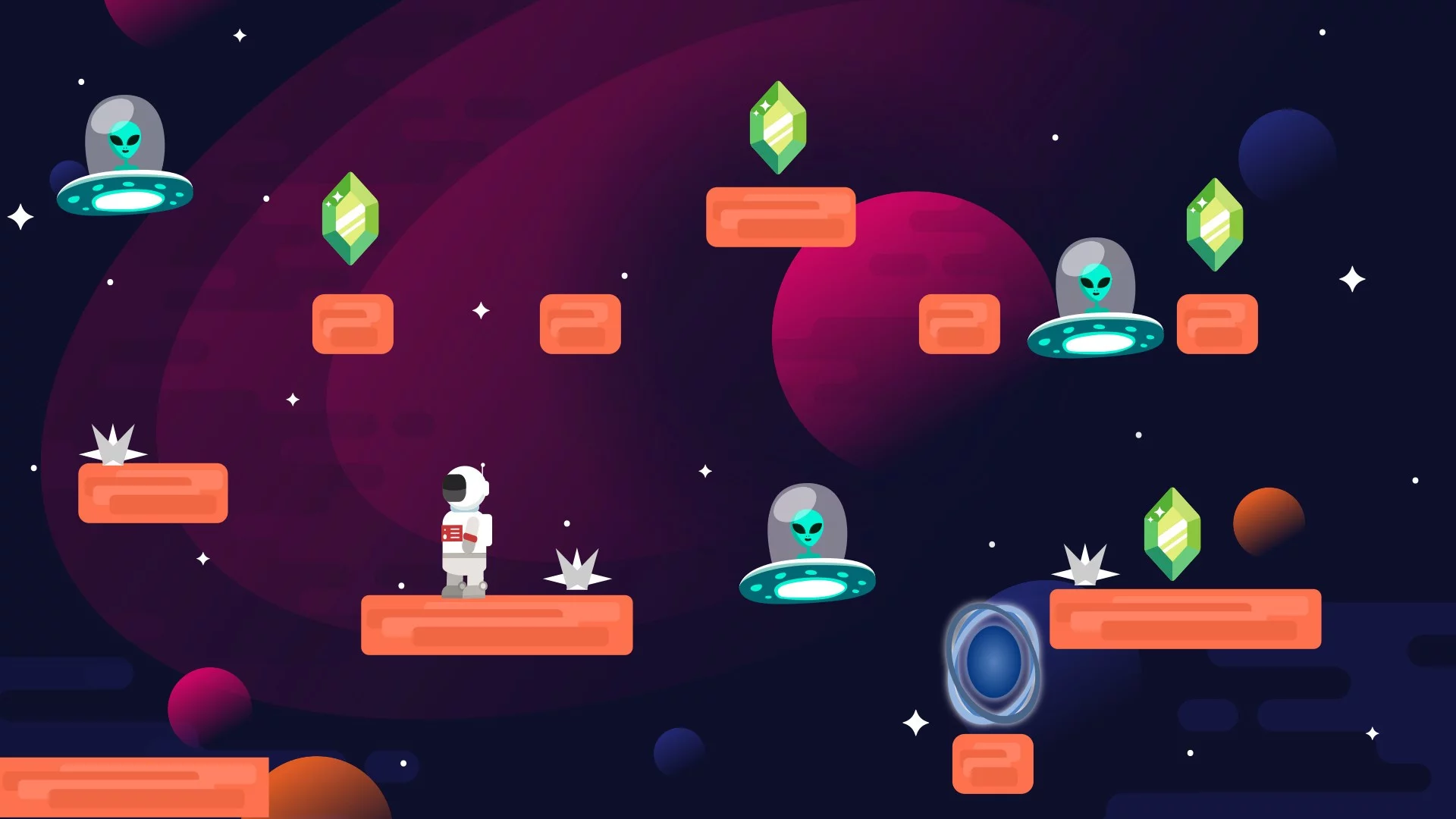 Изображение игры: Astroplatformer