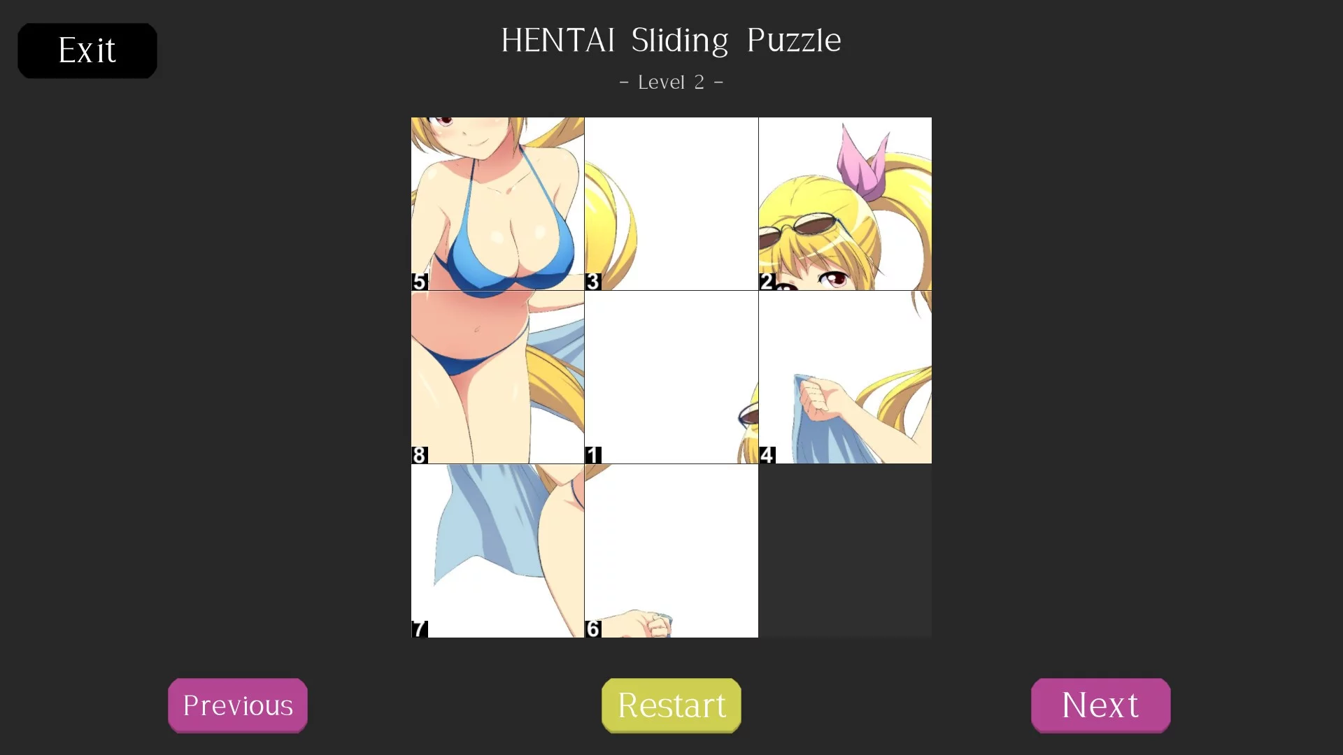 Изображение игры: HENTAI Sliding Puzzle
