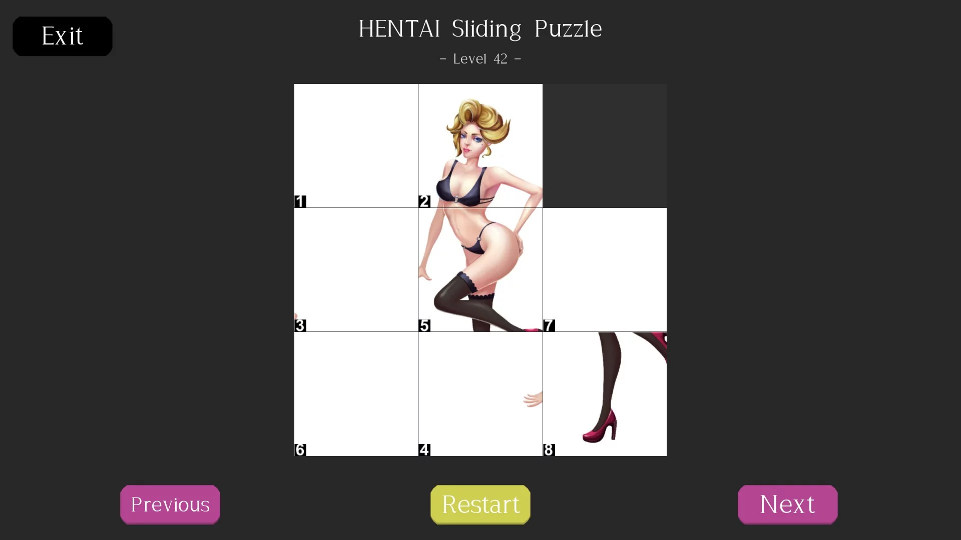 Изображение игры: HENTAI Sliding Puzzle
