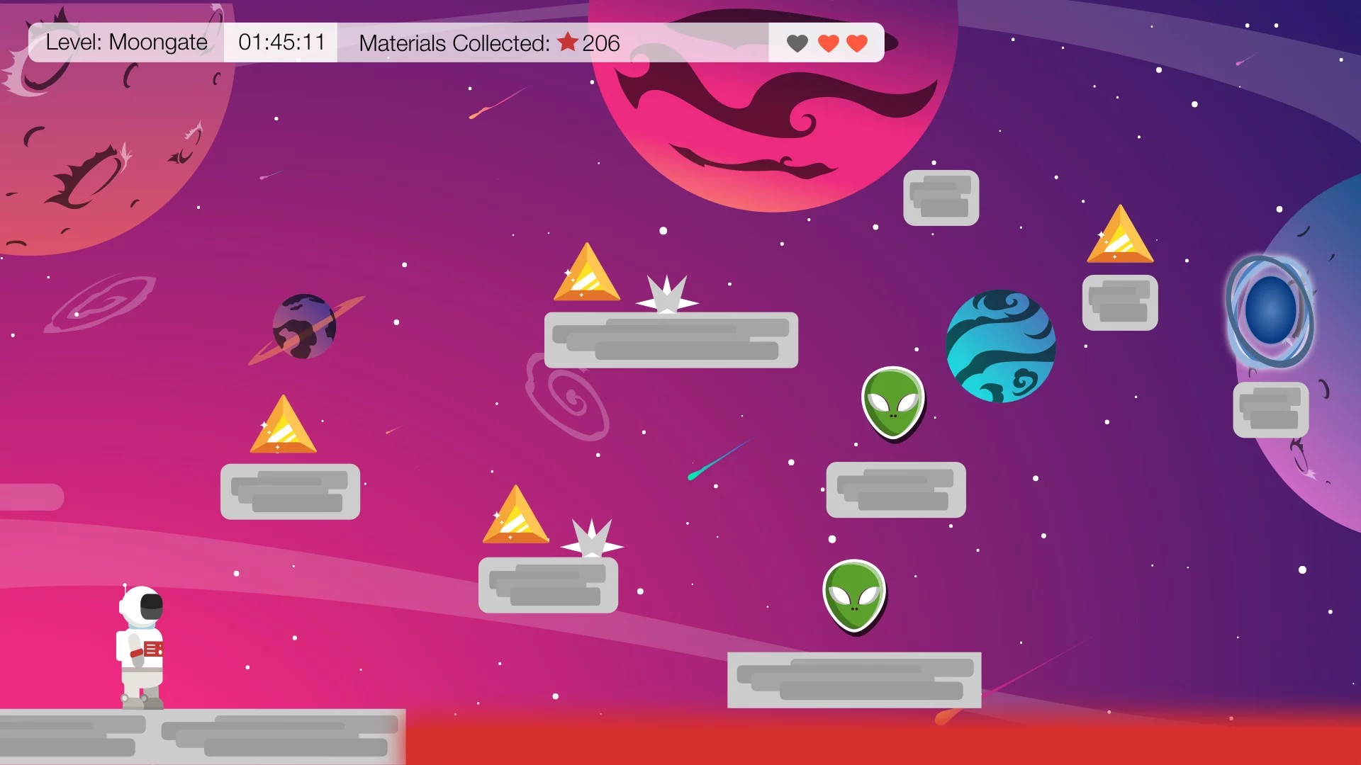 Изображение игры: Astroplatformer