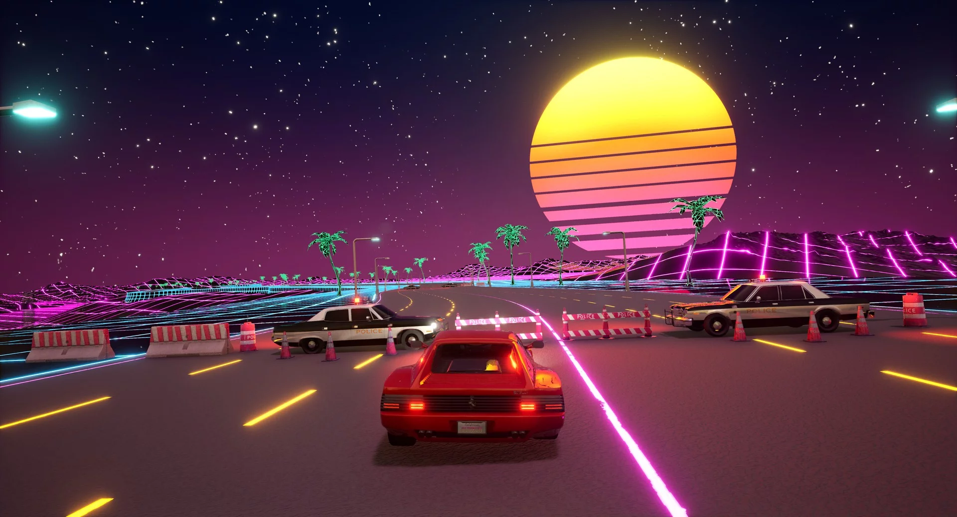 Изображение игры: Cyber OutRun