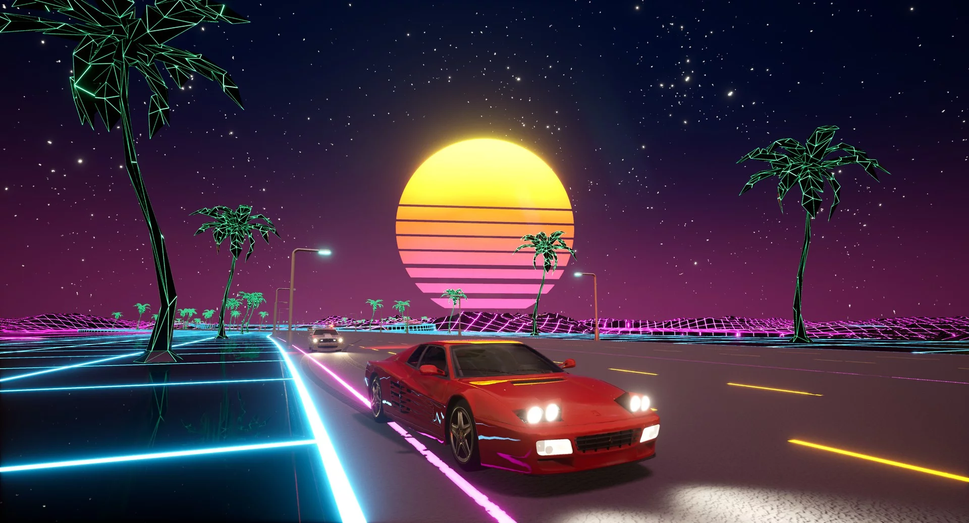 Изображение игры: Cyber OutRun