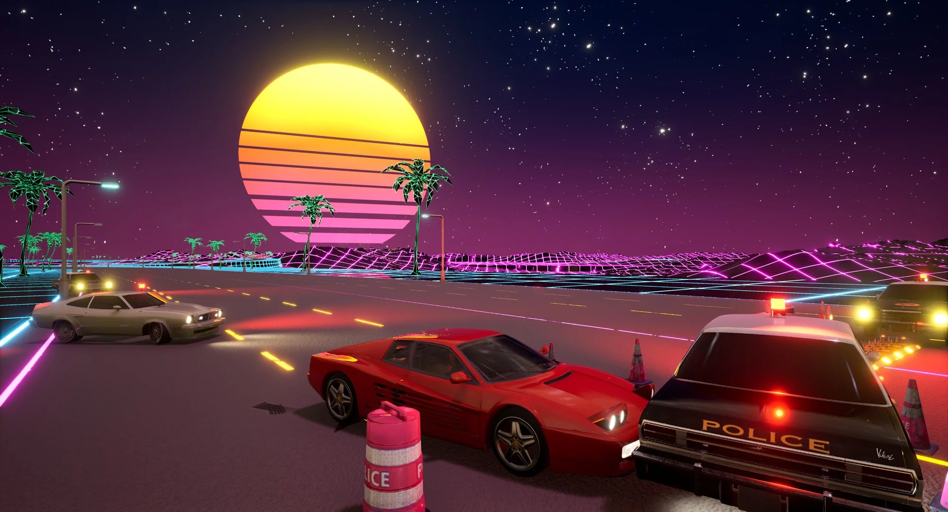 Изображение игры: Cyber OutRun