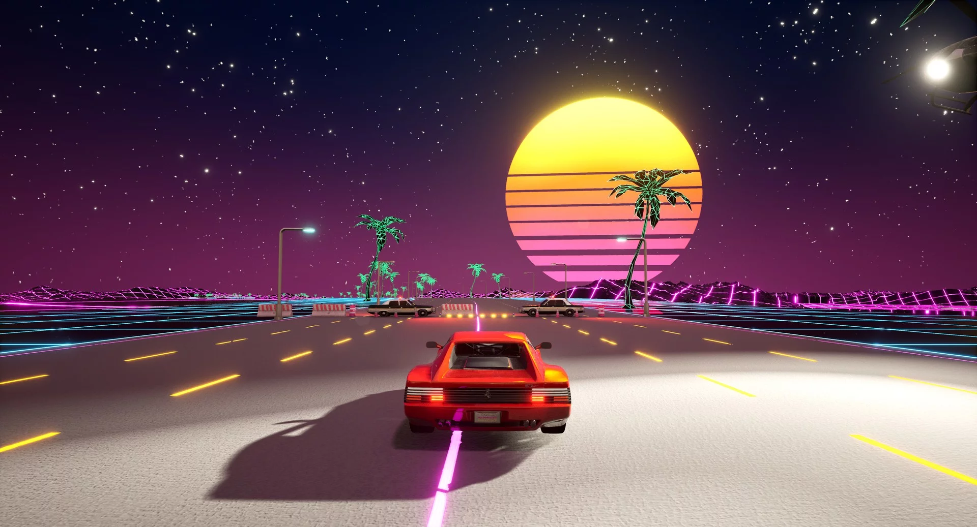 Изображение игры: Cyber OutRun