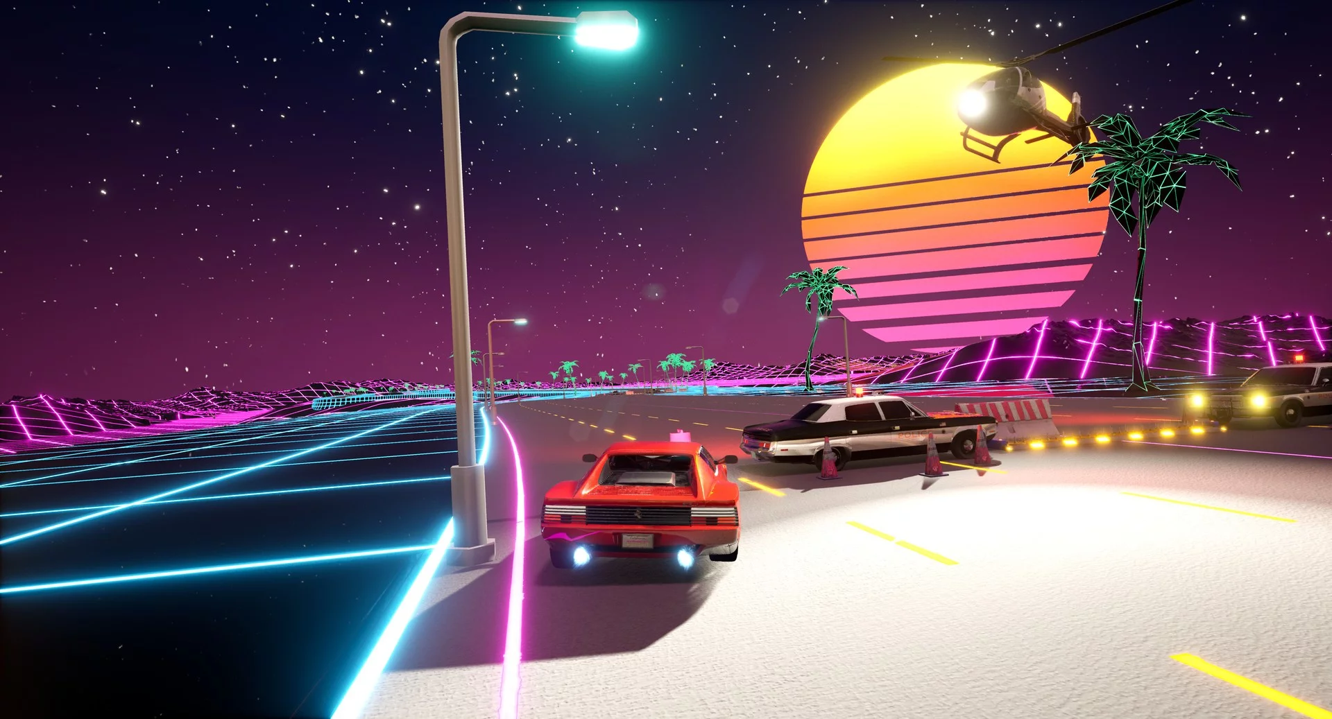 Изображение игры: Cyber OutRun