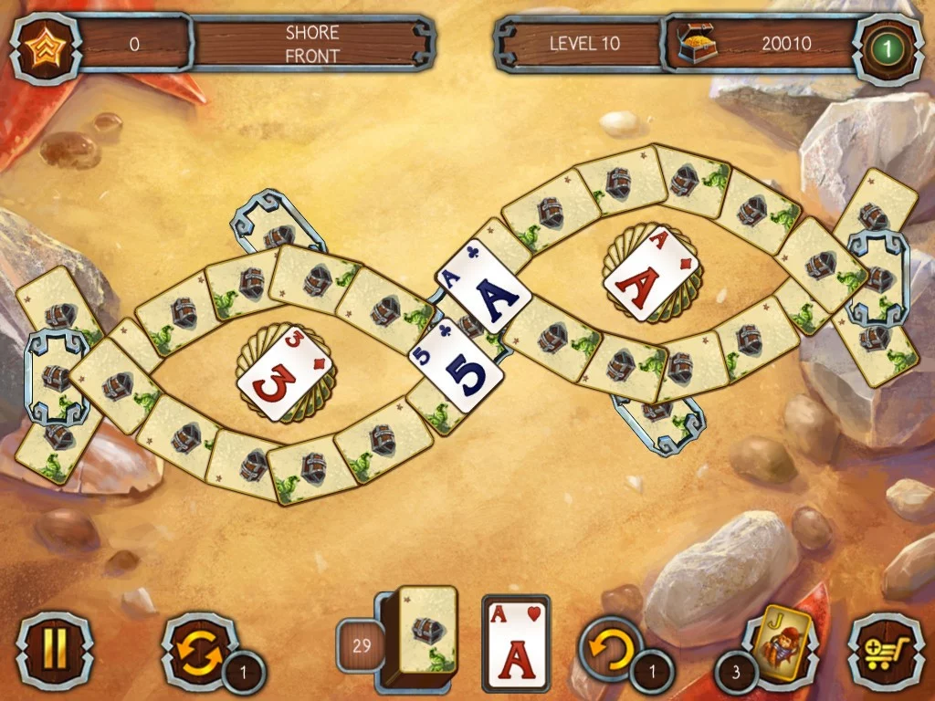 Изображение игры: Solitaire Legend of the Pirates