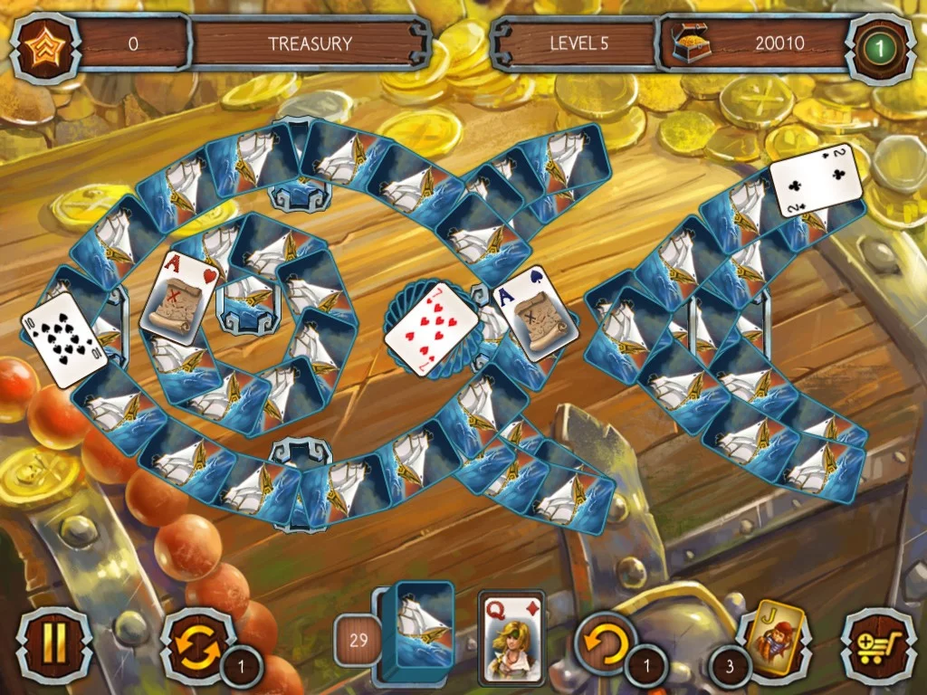 Изображение игры: Solitaire Legend of the Pirates