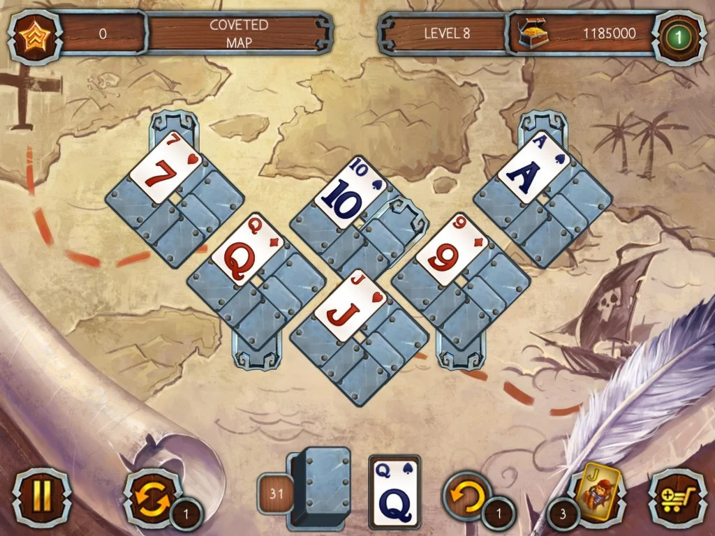 Изображение игры: Solitaire Legend of the Pirates