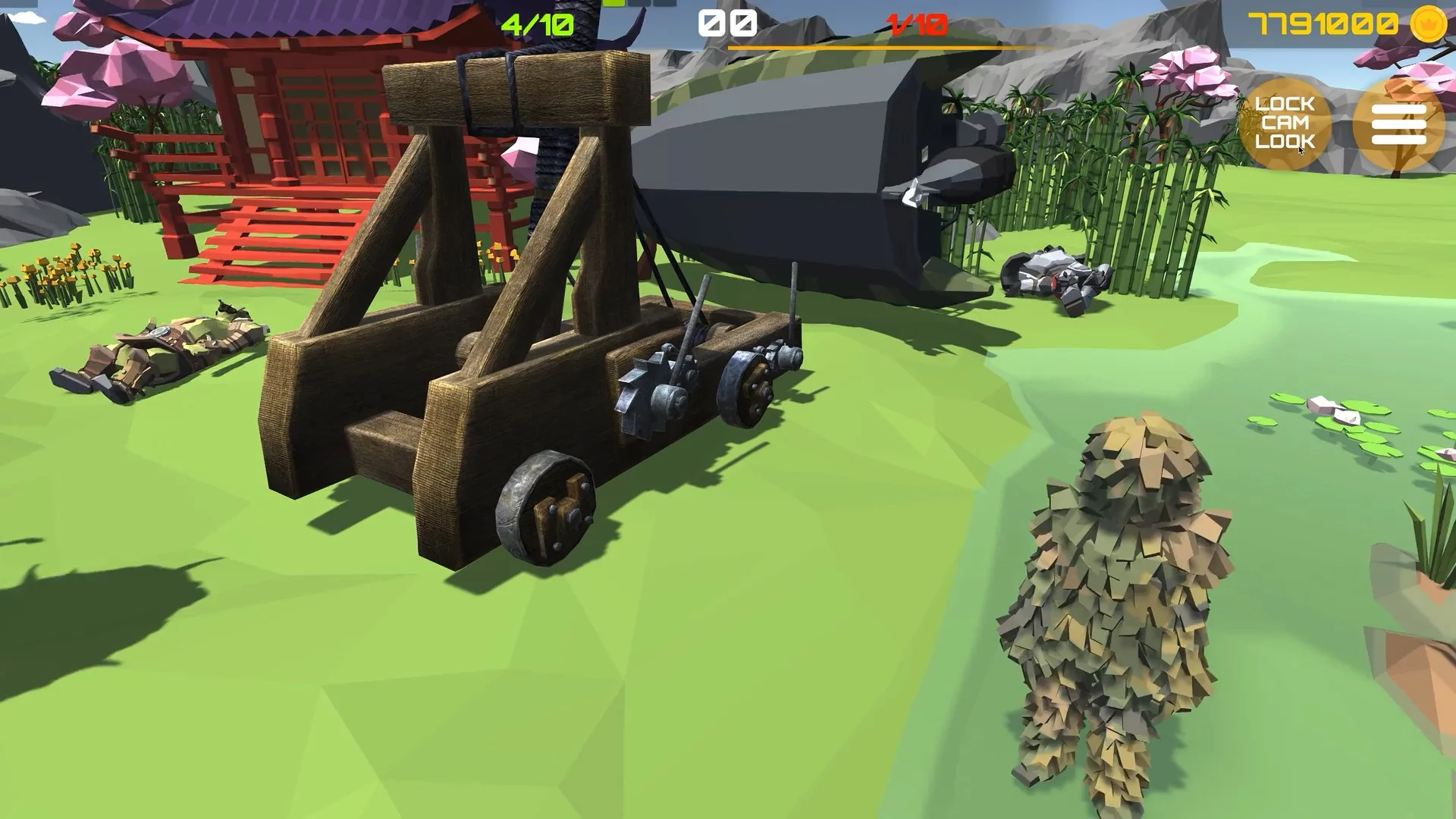 Изображение игры: CATAPULT BATTLE SIMULATOR!