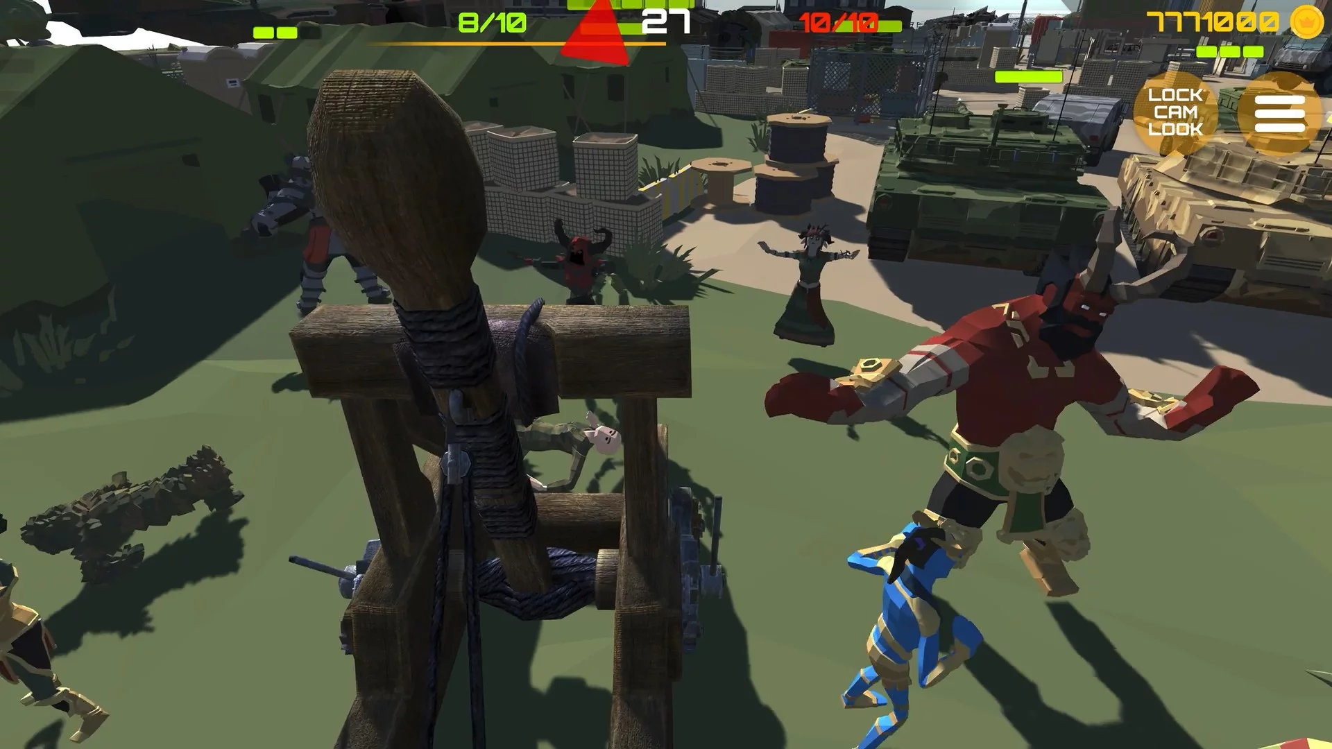 Изображение игры: CATAPULT BATTLE SIMULATOR!