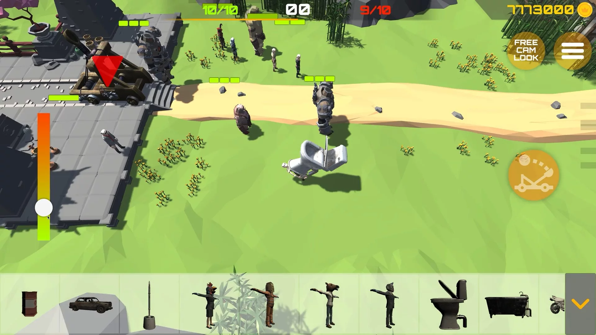 Изображение игры: CATAPULT BATTLE SIMULATOR!