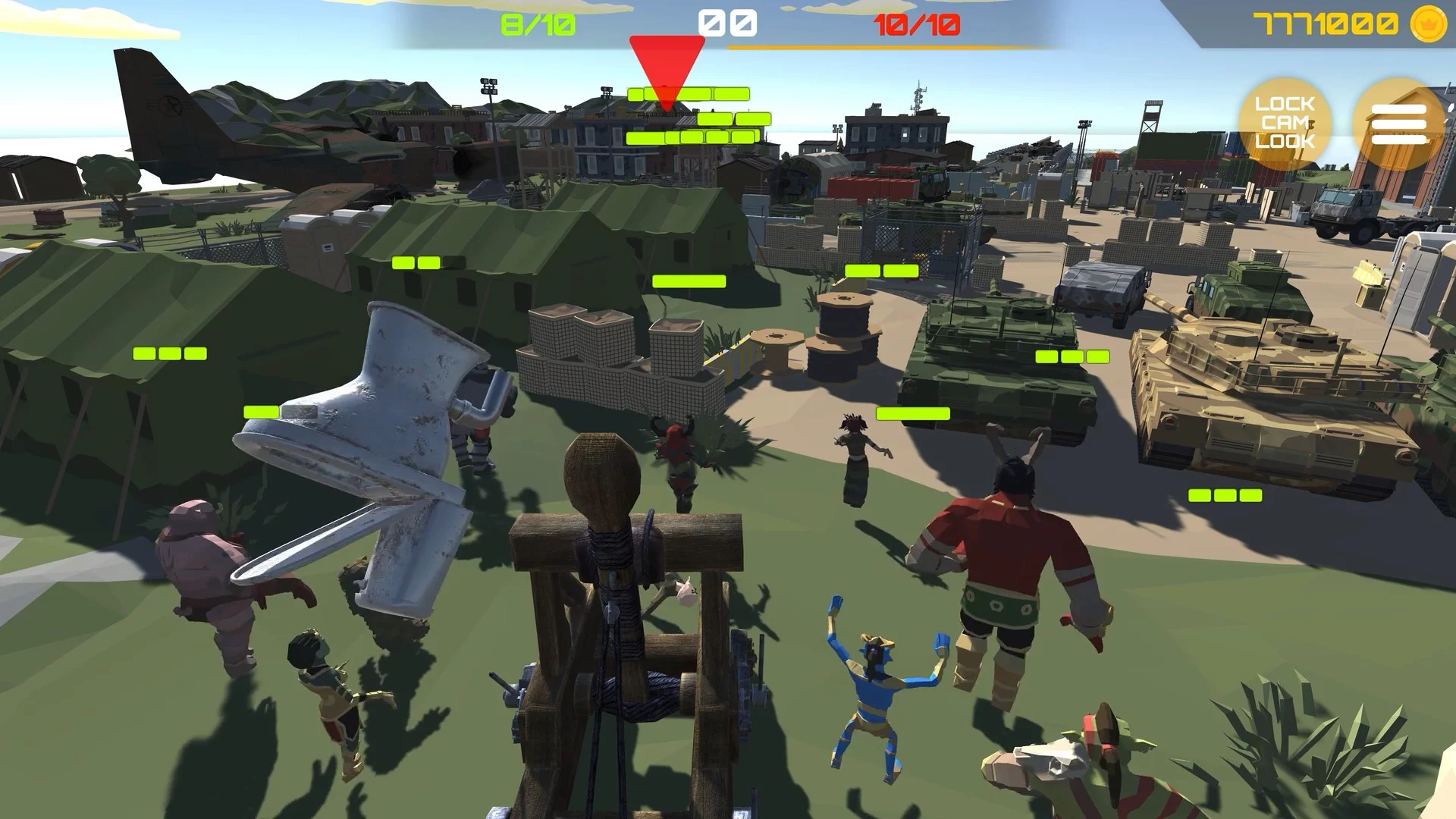 Изображение игры: CATAPULT BATTLE SIMULATOR!