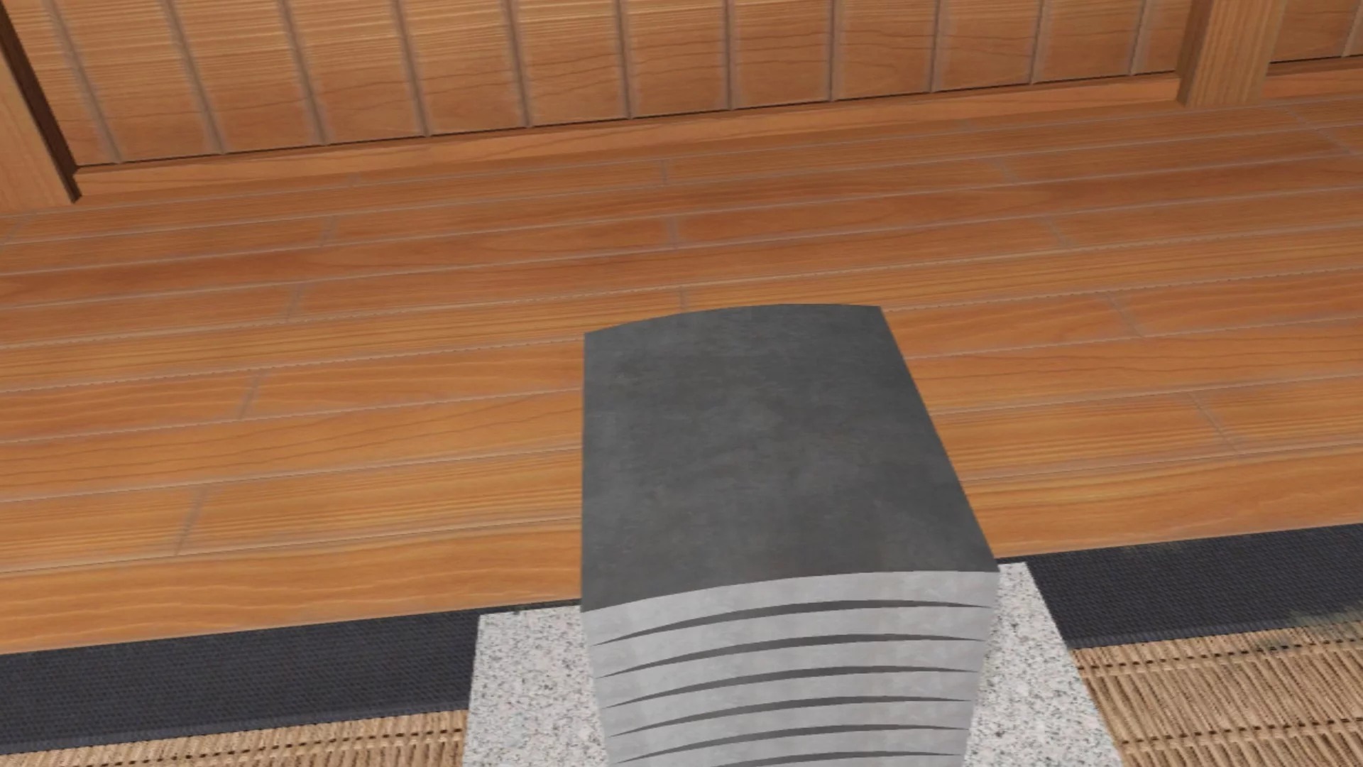 Изображение игры: VR瓦割り / VR roof tile