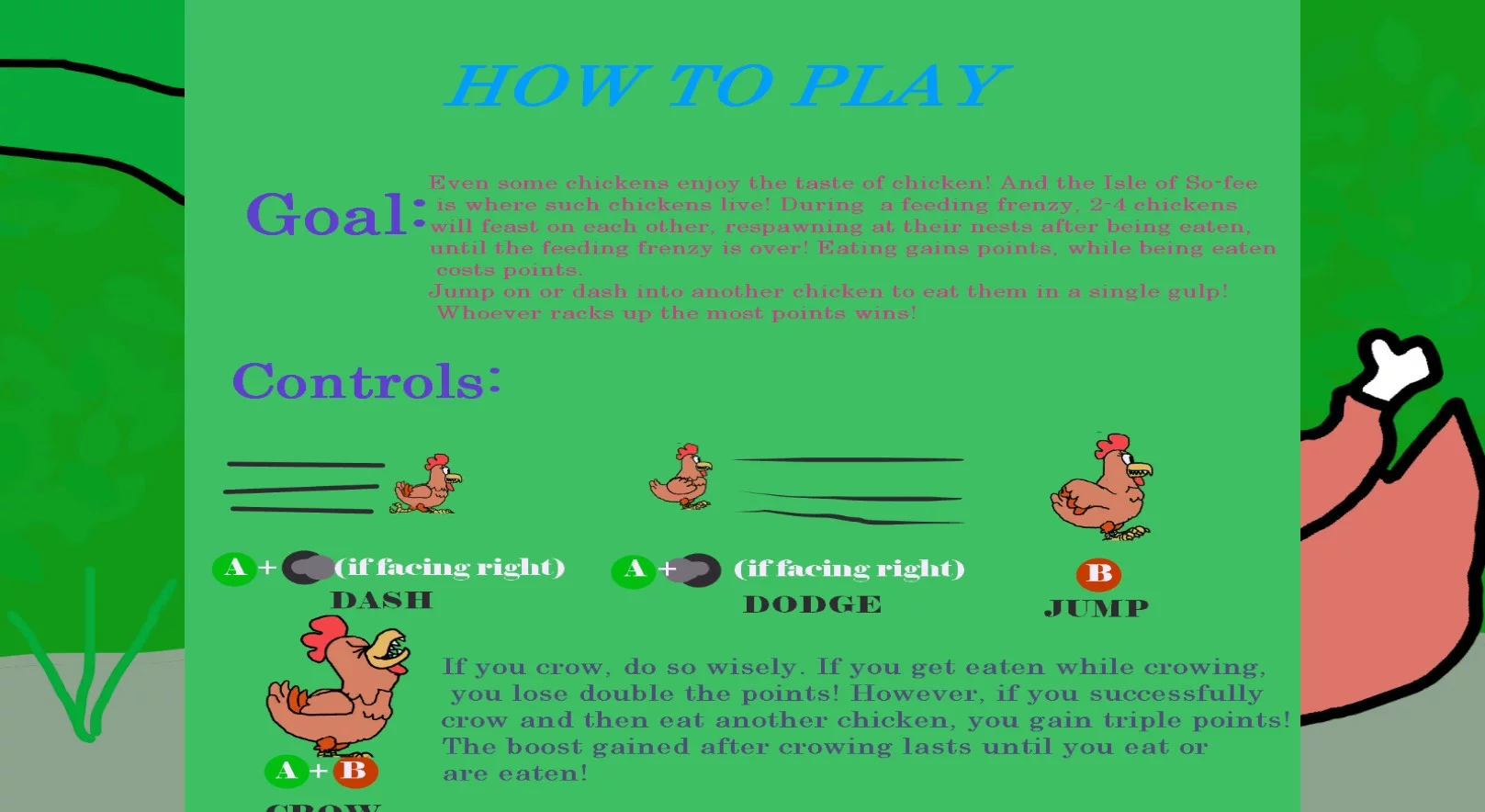 Изображение игры: Cannibal Chickens
