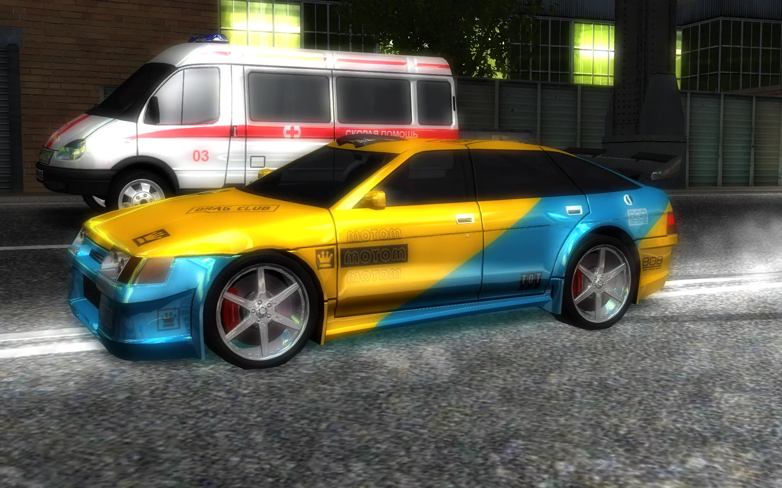 Изображение игры: Russian Street Racing. Рейсеры против ГАИ