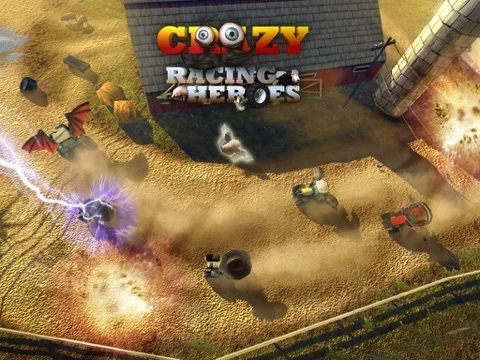 Изображение игры: A Crazy Racing Heroes Free: Fun Tractor Driving Derby 3D