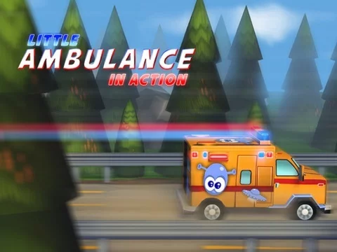 Изображение игры: A Little Ambulance in Action Free: 3D Fun Exciting Driving for Kids with Cute Emergency Car