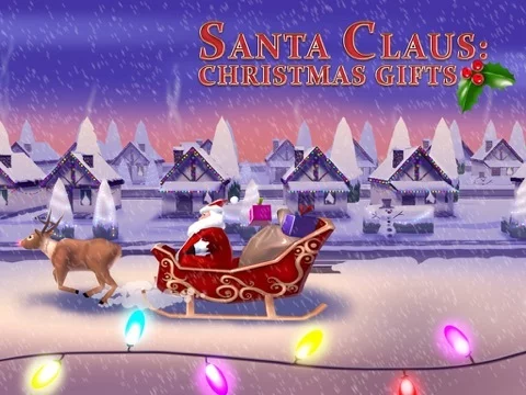 Изображение игры: A Santa Claus: Christmas Gifts Free - 3D Sleigh Driving Game with Cartoon Graphics for Everyone