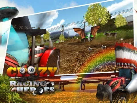 Изображение игры: A Crazy Racing Heroes Free: Fun Tractor Driving Derby 3D