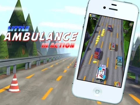 Изображение игры: A Little Ambulance in Action Free: 3D Fun Exciting Driving for Kids with Cute Emergency Car