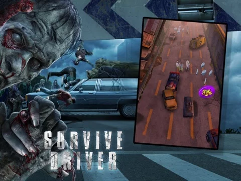 Изображение игры: A Survive Driver Free: Best 3D Driver Game in Post Apocalyptic Setting with Zombies and Car Upgrades