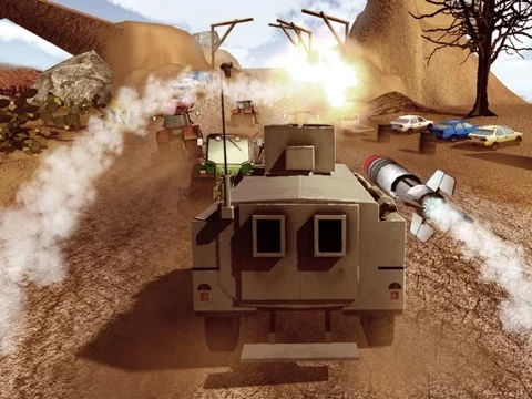 Изображение игры: A Death Racer 3D Free: Best Road Battle of All Vehicles