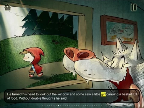 Изображение игры: Little Red Riding Hood - Cards Match Game - Jigsaw Puzzle - Book (Lite)