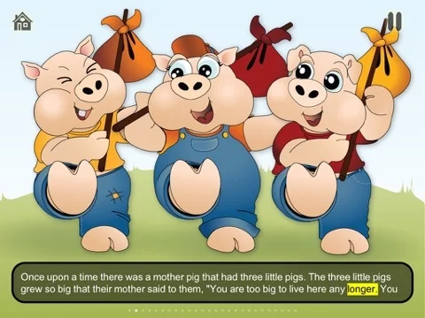 Изображение игры: The 3 little pigs - Cards Match Game - Jigsaw Puzzle - Book (Lite)