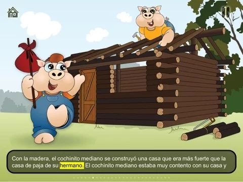 Изображение игры: The 3 little pigs - Cards Match Game - Jigsaw Puzzle - Book (Lite)