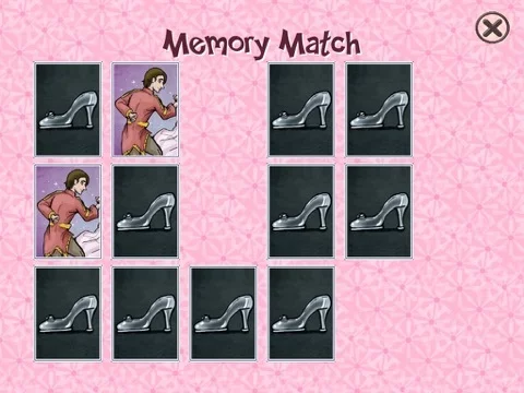 Изображение игры: Cinderella - Cards Match Game - Jigsaw Puzzle - Book (Lite)