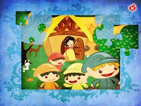 Изображение игры: SnowWhite and the 7 Dwarfs - Cards Match Game - Jigsaw Puzzle - Book (Lite)