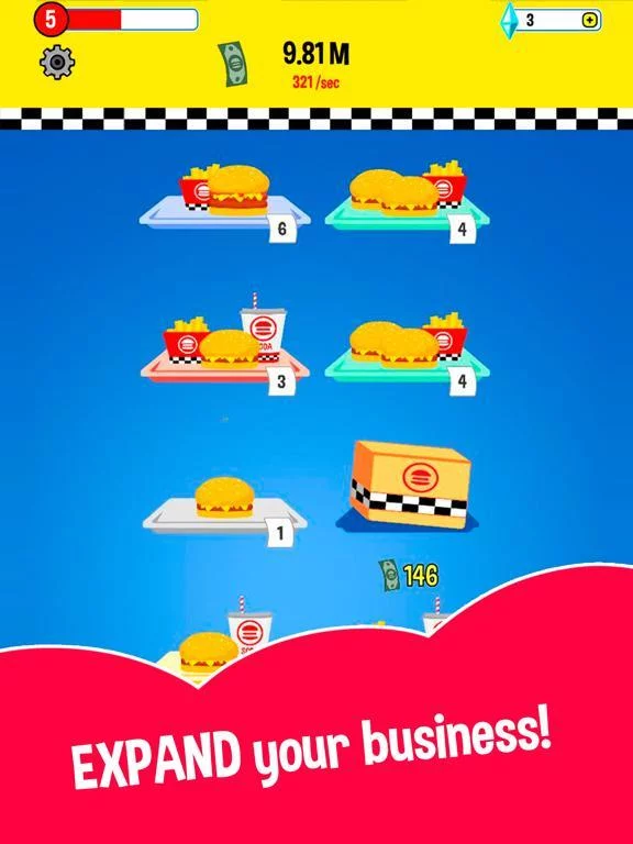 Изображение игры: Burger Tycoon - Food Simulator