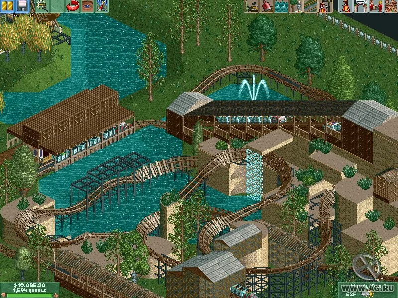Изображение игры: RollerCoaster Tycoon 2: Wacky Worlds