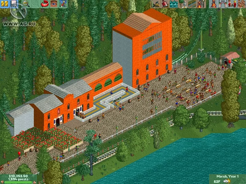 Изображение игры: RollerCoaster Tycoon 2: Wacky Worlds