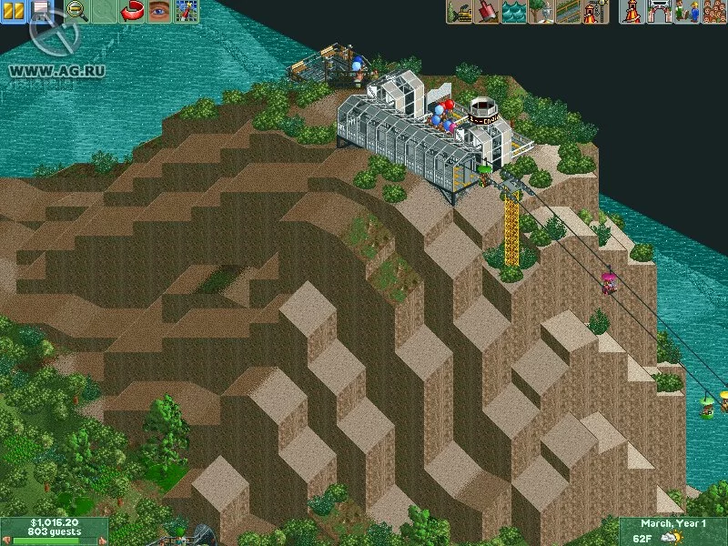 Изображение игры: RollerCoaster Tycoon 2: Wacky Worlds