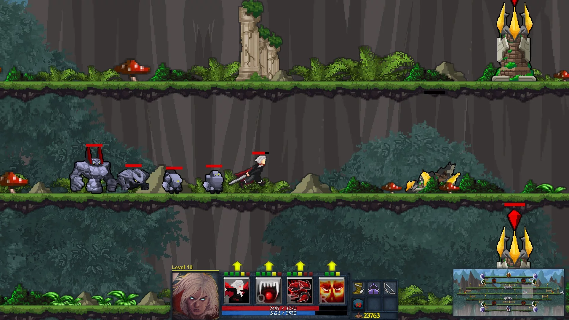 Изображение игры: GLADOM - the 2D moba in Pixel Art