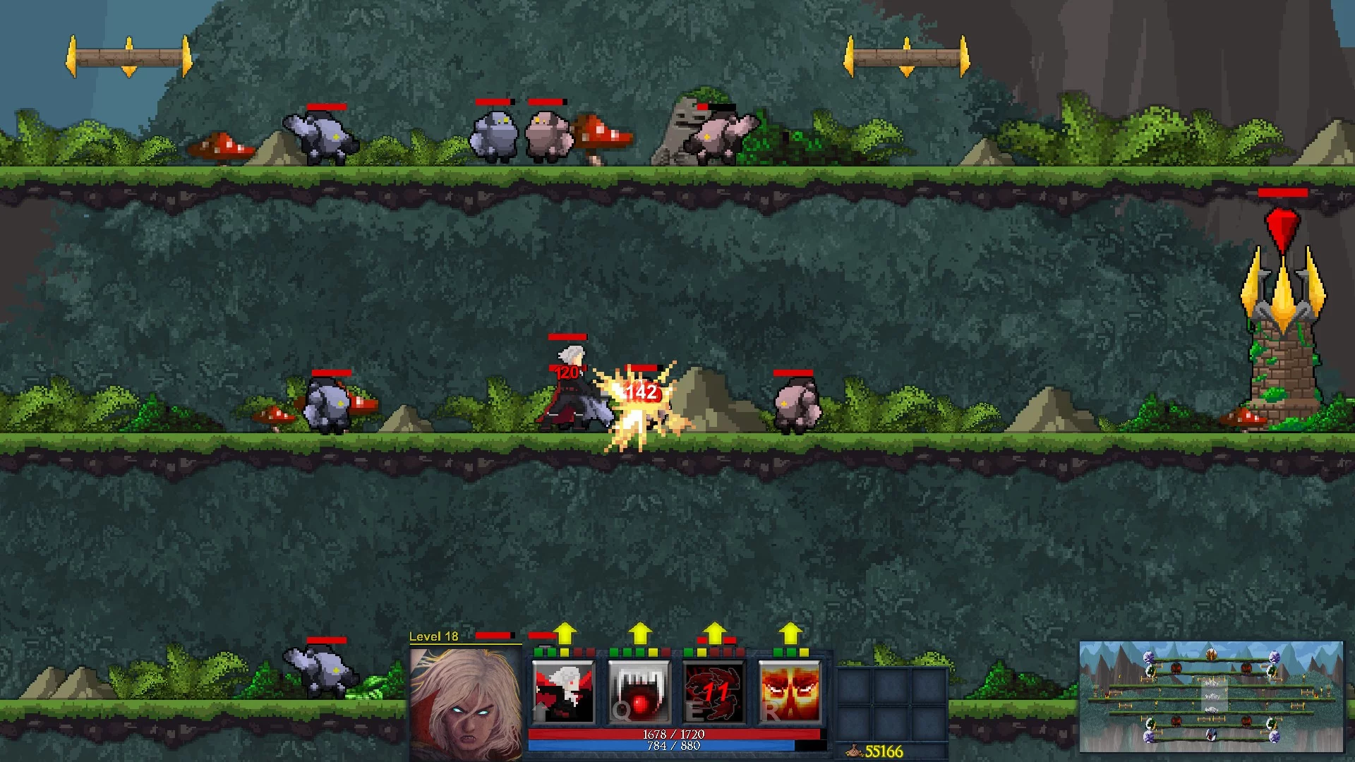 Изображение игры: GLADOM - the 2D moba in Pixel Art