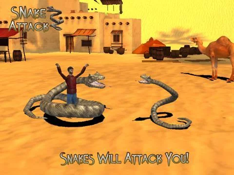 Изображение игры: Snake Attack 3D