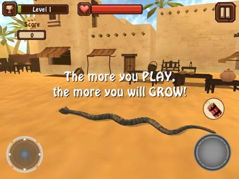 Изображение игры: Snake Attack 3D