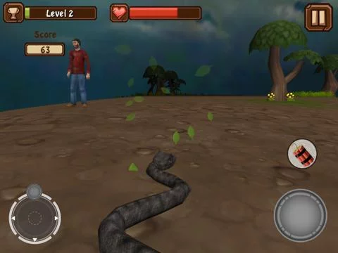 Изображение игры: Snake Attack 3D