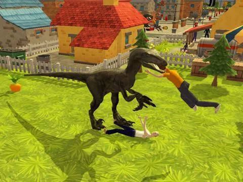 Изображение игры: Raptor Simulator: Dinosaur Extreme
