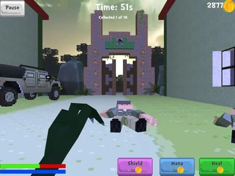 Изображение игры: Block Dino World - Rail Shooter Raptor Hunter Mini Game Edition
