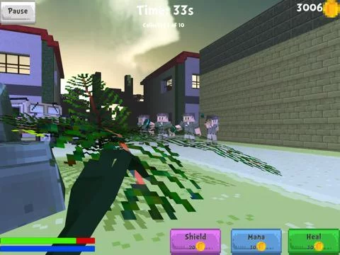 Изображение игры: Block Dino World - Rail Shooter Raptor Hunter Mini Game Edition