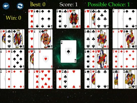 Изображение игры: Black Hole Solitaire Premium