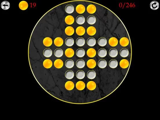 Изображение игры: Marble Solitaire Premium